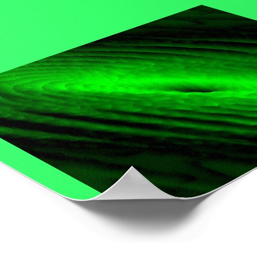 Neon Green Galaxy Poster (Ecke)