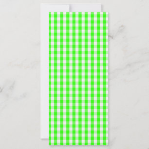 Neon Green Gingham Pattern von Shirley Taylor