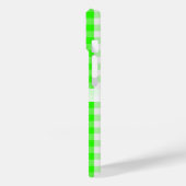 Neon Green Gingham Pattern von Shirley Taylor Case-Mate iPhone Hülle (Rückseite / Links)
