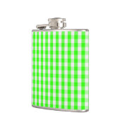 Neon Green Gingham Pattern von Shirley Taylor Flachmann (Links)
