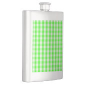 Neon Green Gingham Pattern von Shirley Taylor Flachmann (Rechts)