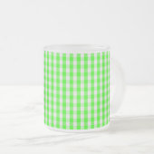 Neon Green Gingham Pattern von Shirley Taylor Mattglastasse (VorderseiteRechts)