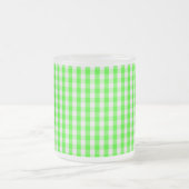 Neon Green Gingham Pattern von Shirley Taylor Mattglastasse (Mittel)