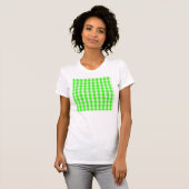 Neon Green Gingham Pattern von Shirley Taylor T-Shirt (Vorne ganz)