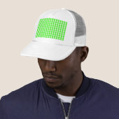 Neon Green Gingham Pattern von Shirley Taylor Truckerkappe (Beispiel)