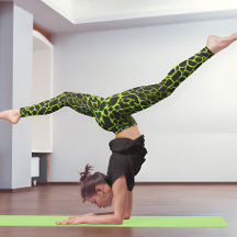 Neon Green Giraffe Spots Muster