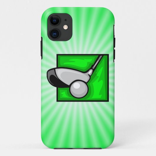 Neon Green Golf Case-Mate iPhone Hülle (Rückseite)
