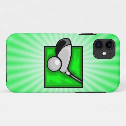 Neon Green Golf Case-Mate iPhone Hülle (Rückseite (Horizontal))