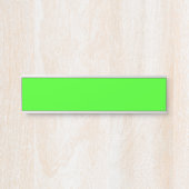 Neon Green Hanging Name Sign Türschild (Vorderseite )