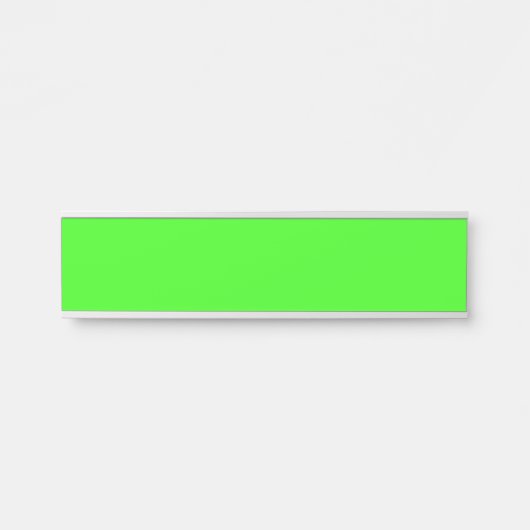 Neon Green Hanging Name Sign Türschild (Vorderseite )