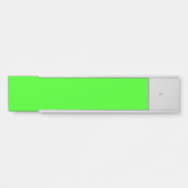 Neon Green Hanging Name Sign Türschild (Vorderseite )
