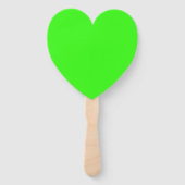 Neon Green Heart Fan Set – Customizable Fächer (Rückseite)