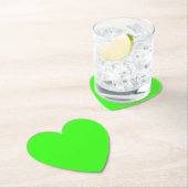 Neon Green Heart Untersetzer (Vor Ort)