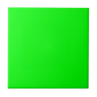 Neon green hex 00FF00 Fliese