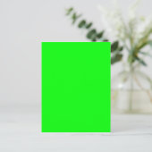 Neon green hex 00FF00 Postkarte (Stehend Vorderseite)