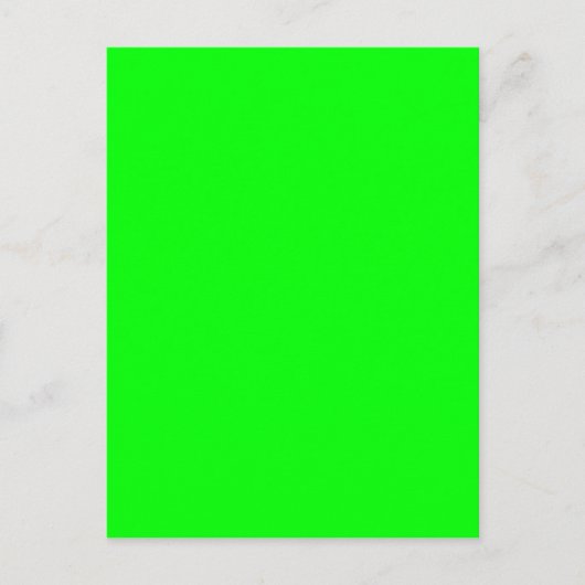 Neon green hex 00FF00 Postkarte (Vorderseite)