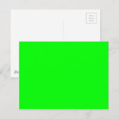 Neon green hex 00FF00 Postkarte (Vorne/Hinten)