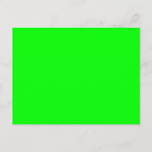 Neon green hex 00FF00 Postkarte (Vorderseite)