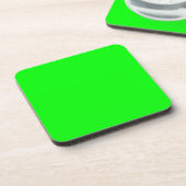 Neon green hex 00FF00 Untersetzer (Linke Seite)