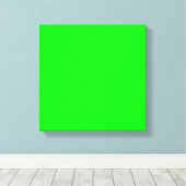 Neon green hex code 00FF00 Leinwanddruck (Insitu (Holzboden))