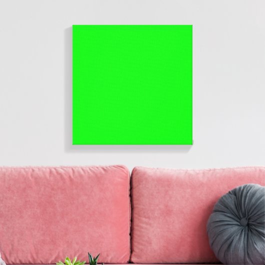 Neon green hex code 00FF00 Leinwanddruck (Insitu (Wohnzimmer))