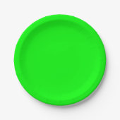 Neon green hex code 00FF00 Party Plate Pappteller (Vorderseite)