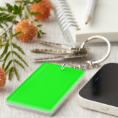 Neon green hex code 00FF00 Schlüsselanhänger (Vorderseite rechts)