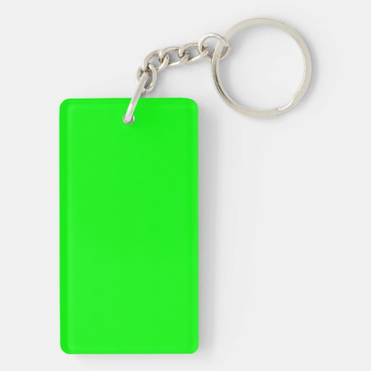 Neon green hex code 00FF00 Schlüsselanhänger (Rückseite)