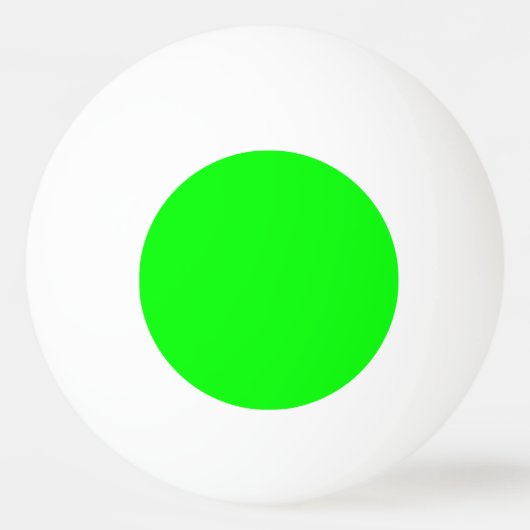 Neon green hex code 00FF00 Tischtennisball (Rückseite)