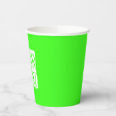 Neon green - Hinzufügen fett formatierter Logopapi Pappbecher (Links)