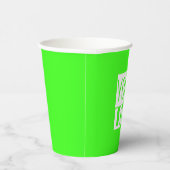 Neon green - Hinzufügen fett formatierter Logopapi Pappbecher (Rechts)
