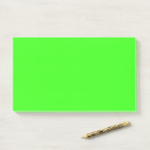 Neon Green JUMBO Post-it Klebezettel (Auf Schreibtisch)
