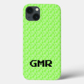 Neon Green kleines Pixelmuster iPhone 13 Fall Case-Mate iPhone Hülle (Rückseite)