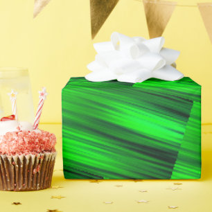 Neon Green Laser Beams Sci-Fi Futuristi Abstrakt Geschenkpapier