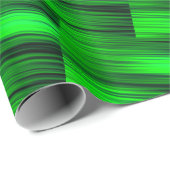 Neon Green Laser Beams Sci-Fi Futuristi Abstrakt Geschenkpapier (Rolleneckpunkt)