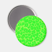 Neon Green Leopard Print Magnet (Vorderseite/Rückseite)