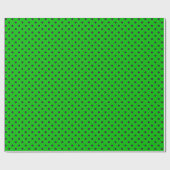 Neon Green & Lila Polka Dots Geschenkpapier (Flach)