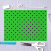Neon Green & Lila Polka Dots Seidenpapier (Handwerk)
