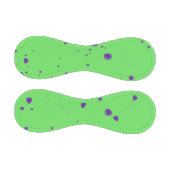 Neon Green Lila Splotches Baseball (Paneele)