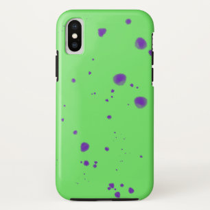 Neon Green Lila Splotches Case-Mate iPhone Hülle