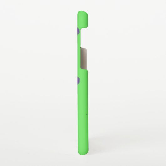 Neon Green Lila Splotches Samsung Galaxy Hülle (Linke Seite)