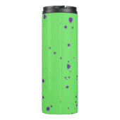 Neon Green Lila Splotches Thermosbecher (Rückseite)