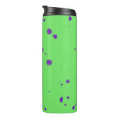 Neon Green Lila Splotches Thermosbecher (Nach rechts gedreht)
