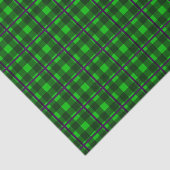 Neon Green & Lila Tartan 01 Seidenpapier (Ausschnitt)