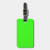 Neon Green Luggage Tag Gepäckanhänger (Vorderseite vertikal)