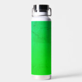 Neon Green Marble Water Flasche (Rückseite)
