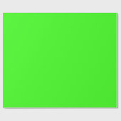 Neon Green Matte Wrapping Paper Geschenkpapier (Flach)