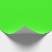 Neon Green Matte Wrapping Paper Geschenkpapier (Ecke)