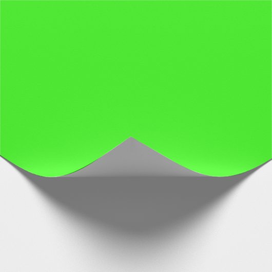 Neon Green Matte Wrapping Paper Geschenkpapier (Ecke)