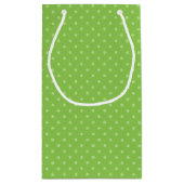 Neon green mit Kosmos Blume Geburtstag Kleine Geschenktüte (Rückseite)